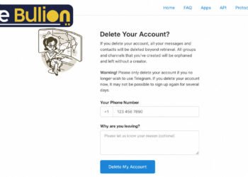 Telegram Deactivation Page
