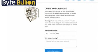Telegram Deactivation Page