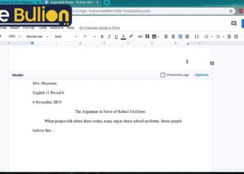 MLA Format Header